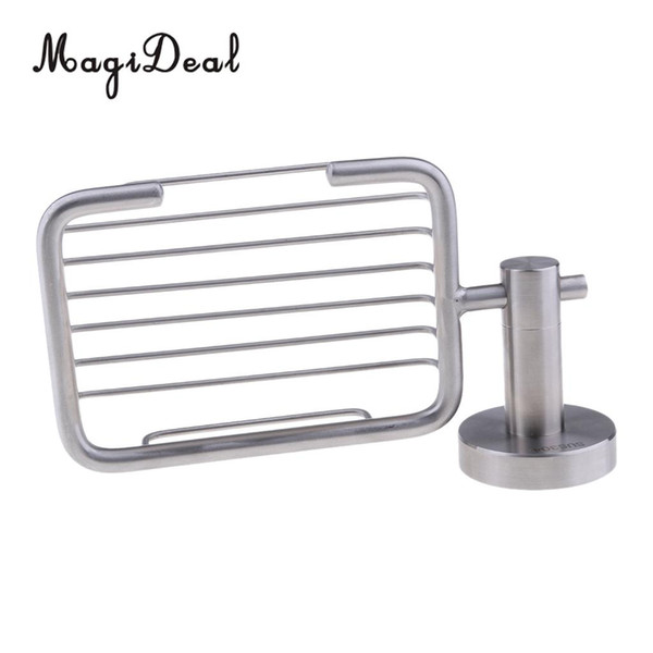 MagiDeal Durable 304 Stainless Steel Soap Basket Shower Soap Dish Holder Wall Mounted Kayak Canoe Boat Yacht Parts Accessories