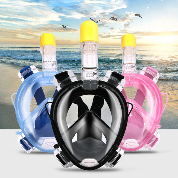 2018 Brand Scuba Diving Anti Fog Full Face Diving Mask Snorkeling Set Underwater Swimming Training Scuba mergulho waterproof