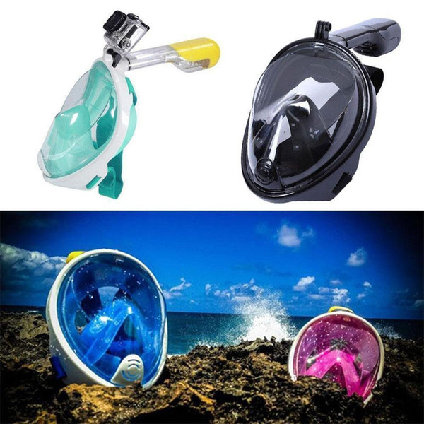 2019 Hot Diving Mask Swimming Snorkeling Mask Waterproof Fog-proof Scuba Mask Underwater Anti Fog Full Face Snorkel Equipment