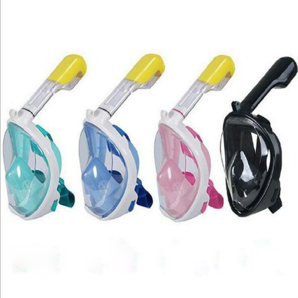 Diving Mask Underwater Scuba Anti Fog Full Face Diving Mask Snorkeling Set with Anti-skid Ring Snorkel New Arrival by DHL