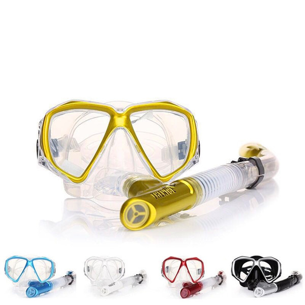 All Dry Type Snorkels Sets Antifogging Wide Field Of Vision Diving Goggles Snorkeling Mirror Respiratory Tube Hot Sale 60js I1