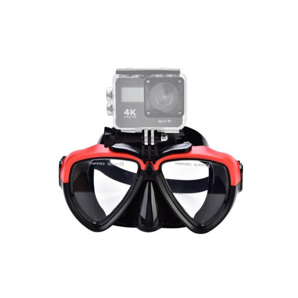 Underwater Diving Mask Anti-fog Swimming Diving Glasses Googles with Mount for Xiaomi Yi Action Sports Camera