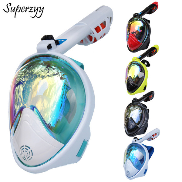 Full Face Diving Mask Anti-fog Snorkeling Mask Underwater Scuba Spearfishing Children/Adult Glasses Training Dive Equipment