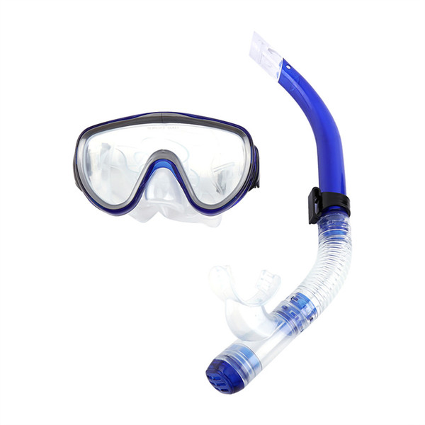 Adult Underwater Scuba Diving Snorkel Tempered Glass Half Dry Dive Mask Snorkel Swimming Diving Sports Training Snorkeling Mask