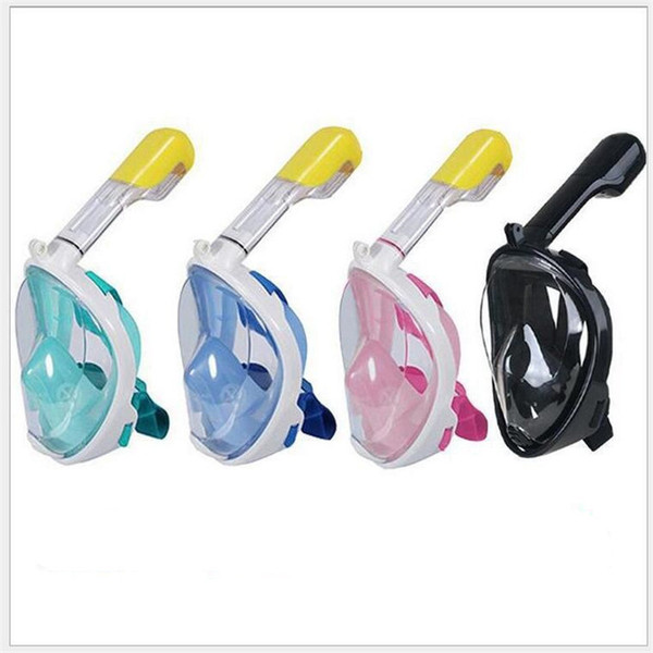 Swimmer Full Face Diving Mask Underwater Swimming Anti Fog Scuba Snorkeling Mask with Anti-skid Ring Earplug for Camera