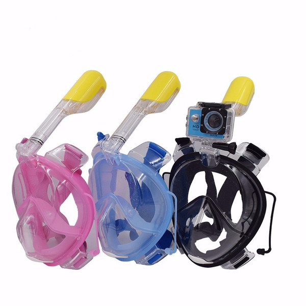 Wholesale Brand Underwater Diving Mask Snorkel Set Swimming Training Scuba mergulho full face snorkeling mask Anti Fog