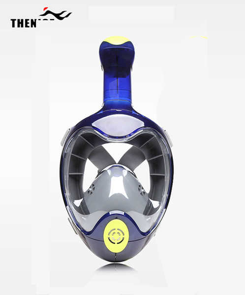 2018 New THENICE Swimming Snorkel Mask Full Face Diving Scuba Equipment Anti Fog Anti-Leak Easy Breath Diving Snorkeling