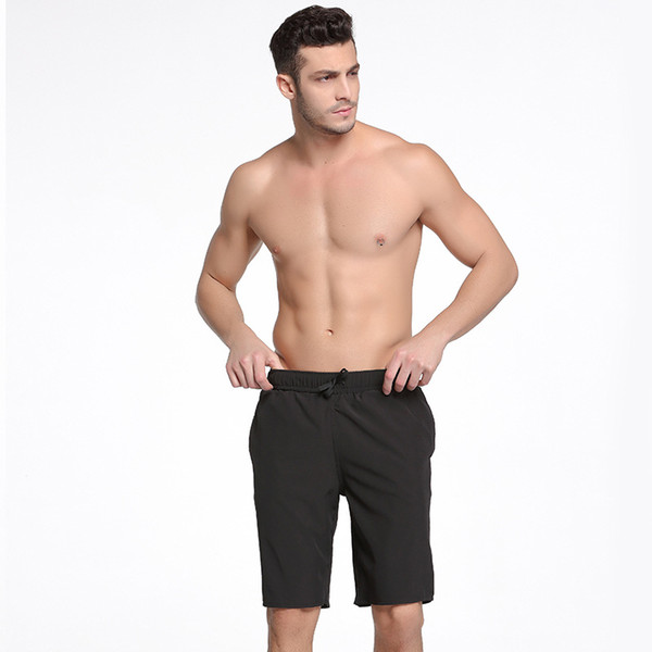 Men's quarters lined beach pants Large size quick-drying beach drifting swimwear men Spa pants swimsuit surf dive