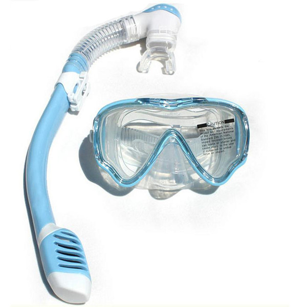 Kids Underwater Full Dry Silicone Diving Mask Snorkels Dive Set Summer Children Protective Swimming Snorkeling Tube Equipment