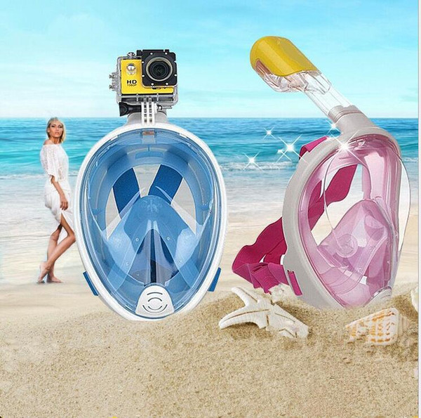 Summer Underwater Diving Mask Snorkel Set Swimming Training Scuba mergulho full face snorkeling mask Anti Fog No Camera Stand