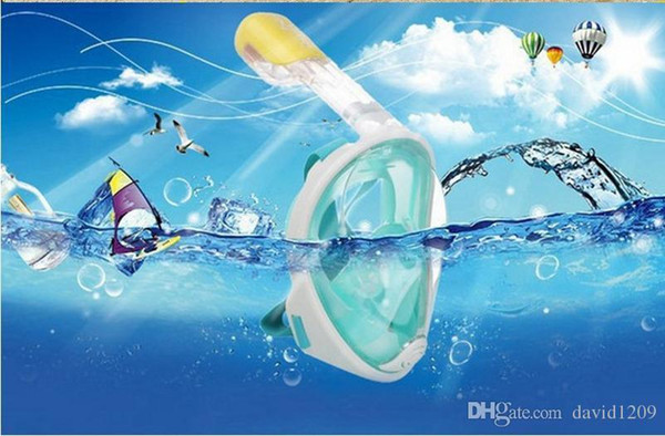 2017 Brand Underwater Diving Mask Snorkel Set Swimming Training Scuba mergulho full face snorkeling mask Anti Fog For Gopro Camera