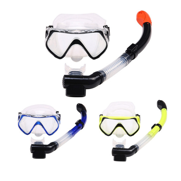 Liquid Silicone Goggles Diving Equipment Snorkeling Suit Full Dry Breathing Tube 1526+S16