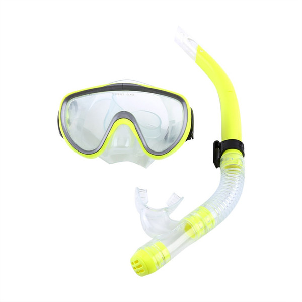 1set Pvc Adult Diving Mask Tempered Glass Scuba Diving Breathing Tube Silicone Mouthpiece Semi -Dry for Diving Snorkeling Package Combo