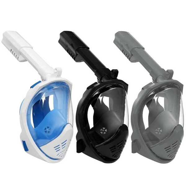 Anti Fog Full Face Snorkeling Mask Diving Snorkel 2 In 1 For Adult Children 180 Degree Dry Easy Free Breath Dive Gear Tube