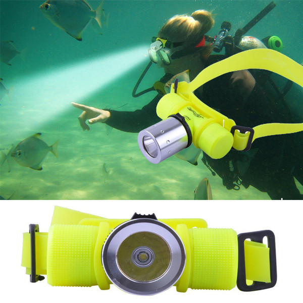 Spearfishing Neopren Gloves Man Cree Xm-q5 Led Underwater Waterproof 60m Diving Headlamp Headlight Dive Flashlight Head Light Lamp Torch