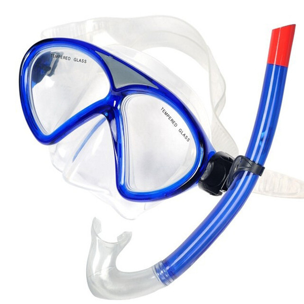 Professional Swimming Pool Equipment Scuba Silicone Diving Mask and Dry Snorkel Googles Set Silicone Face Skirt &Strap NON-TOXIC/PVC