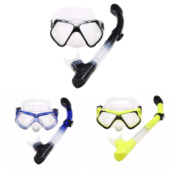 2018 Adult PVC Scuba Goggles Swimming Goggles Positive Snorkel Professional Swimming Training Snorkeling Equipment bthi