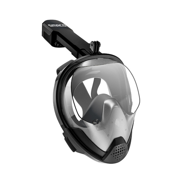 SMACO Original Snorkel Mask Full Face Scuba Diving Mask 180 Degree View Snorkeling Goggle Dry Top Set Anti-fog For Kids Adults