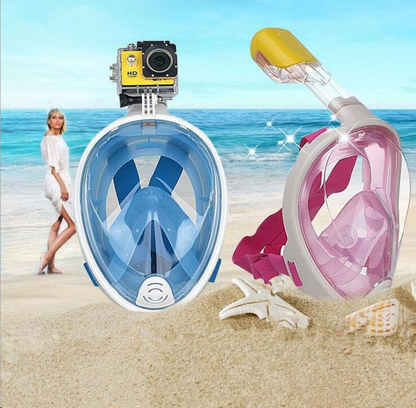 Underwater Scuba Anti Fog Full Face Diving Mask Snorkeling Set with Earplug Respiratory Masks Safe Waterproof