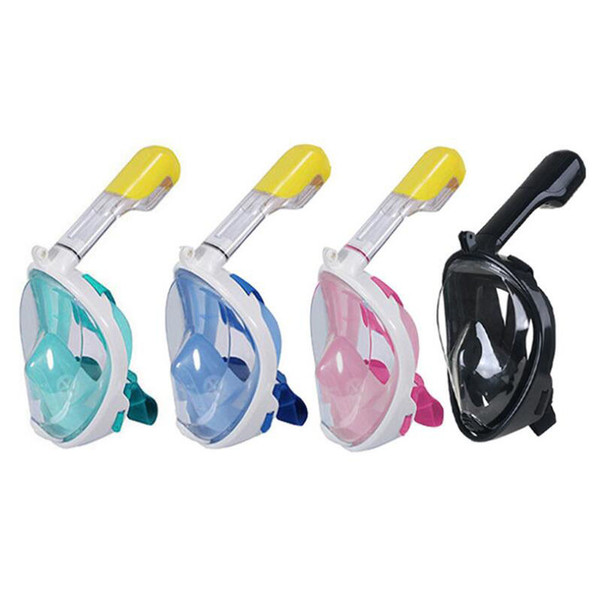 4 colours Summer Underwater Diving Mask Snorkel Set Swimming Training Scuba Mergulho Full Face Snorkeling Mask Novelty