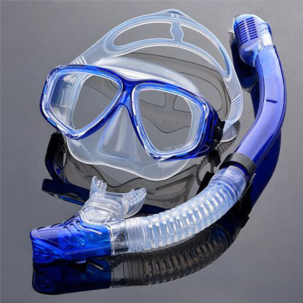 Optical Diving Gear Kit Myopia Snorkel Set, Different Strength for Each Eye, Nearsighted Scuba Mask, Dry Top & Tempered Glasses