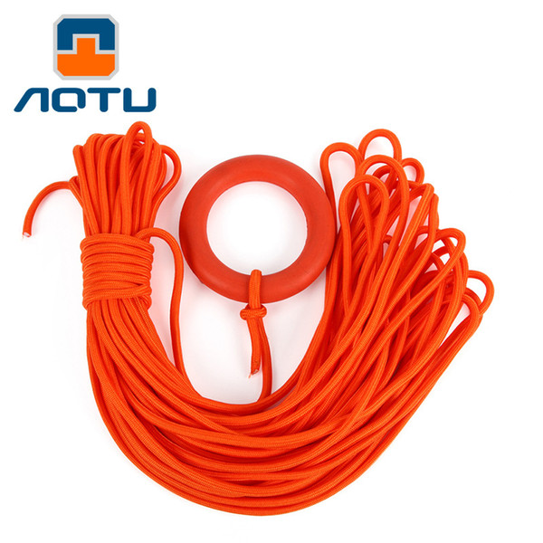 AOTU Safest Swimming Snorkeling Safety Rope Diving Buoyant Lifeline 8mm 30meter Swimming Life Rope 081