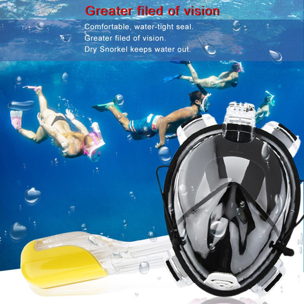 Professional Adult Full Face Diving Mask Comfortable Waterproof Underwater Diving Mask Anti Fog Full Face Diving Mask