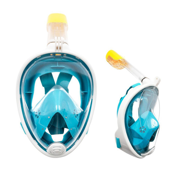 Adult Full dry Underwater Diving Mask Snorkel Set Swimming Training Scuba mergulho full face snorkeling mask Anti Fog 2017 New Arrival