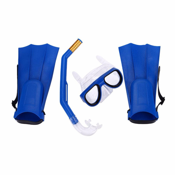 Children Kids Swimming Kit Diving Mask Breathing Tube Fins Water Sports Diving Rubber Security Swimming Glasses