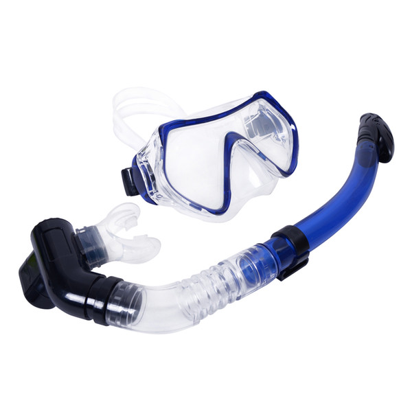 Newest 4 Colors Scuba Diving Mask Goggles Swimming Diving Snorkeling Equipment 4mm Toughened Tempered Glass+Full Dry Snorkel Set