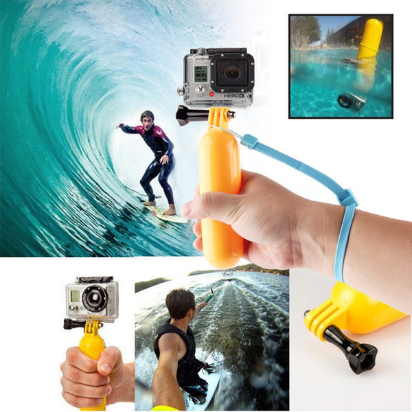 Arrival Yellow Water Floating Hand Grip Handle Mount Float Accessory for Gopro Hero 5 4 3+ For XIAOMI for YI 4K EKEN