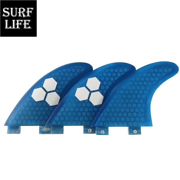 High performance fiberglass honeycomb FCS base G5 size Tri fins set surfboard fin for all-type boards