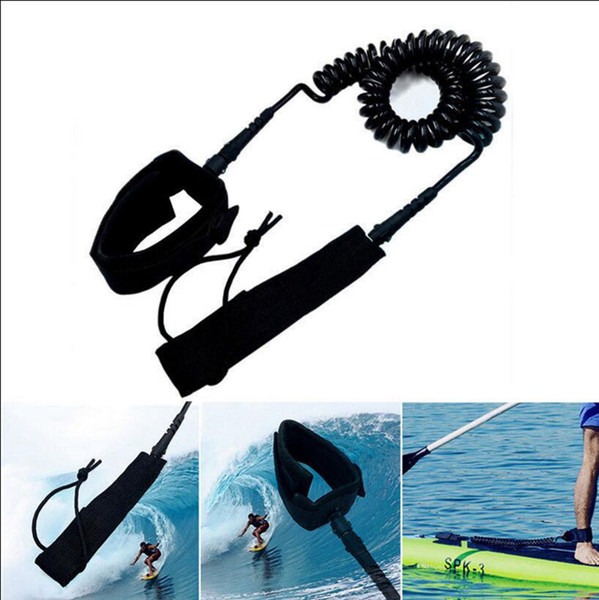 7MM Surfboard Leash Surfing Foot Rope Stand Up Paddle Board Leash Cord Wrist Coil Leash Surfing Rope OOA4944