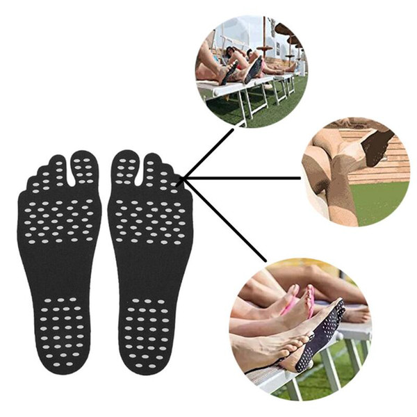 2017 Summer Nakefit Soles Invisible Beach Shoes Waterproof Foot Pads Nakefit Prezzo Nakefit Shoes Beach Foot Feet Pads