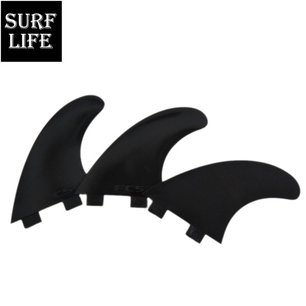 Cheap price FCS base surfing fin plastic nylon material with FCS letter medium G5 template 3 pcs per set surfboard keel tail fins