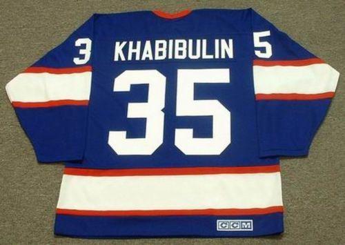 NIKOLAI KHABIBULIN Winnipeg Jets 1995 CCM Vintage Away Hockey Jersey Any Name Any Number Men Women Youth Goalie-cut