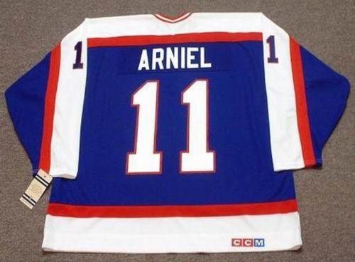 SCOTT ARNIEL Winnipeg Jets 1984 CCM Vintage Old Style Away Hockey Jersey Any Name Any Number Men Women Youth Goalie-cut