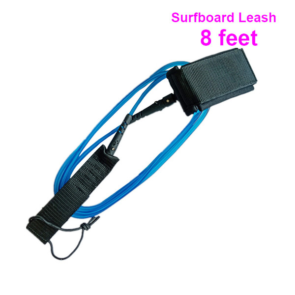 1PC Boards Sport Surfboard Blue TPU Leash Board Foot Paddle Leg Surfing Rope 8 Feet SURFL003