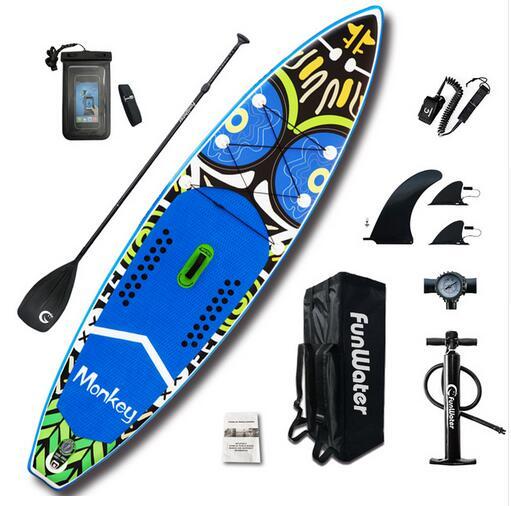 nflable Stand Up Paddle Junta Sup-tabla de Surf, Kayak Surf de 11'x33''x6''with mochila correa de bolsa impermeable