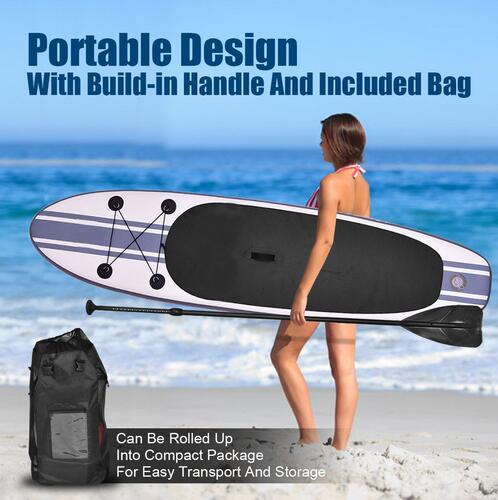 Gofun 335 76 * 15cm Stand Up Paddle surf inflatable board SUP wave riders + inflatable pump surfboard paddle boat