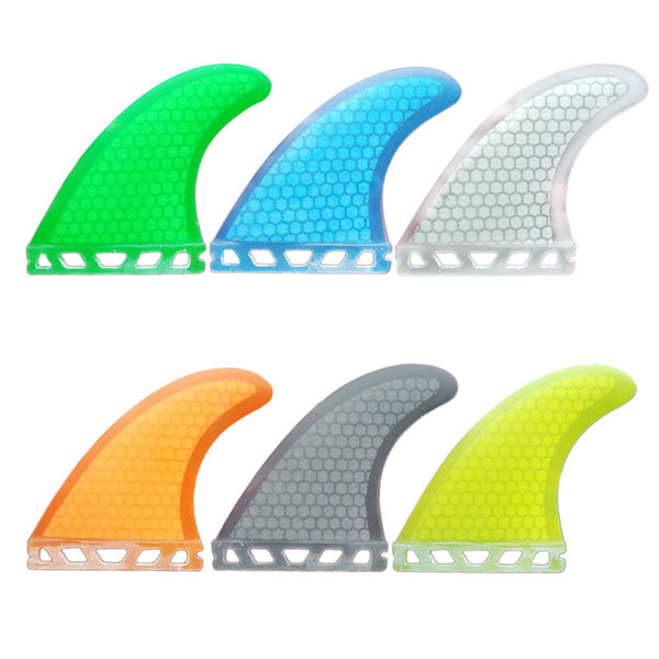 New Surfboard Fins Tri fin Set for FUTURE box G5 size fiberglass Honeycomb with carbon FUTURE Fins Hot Sell surf Fin m size