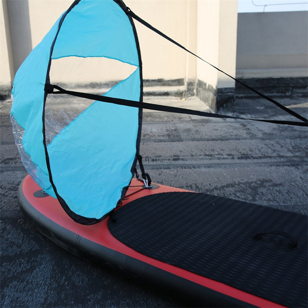 Foldable Design Boat Wind Sail Sup Paddle Board Sailing Canoe Stroke Rowing Boats Clear Style Window Dropship For Water Sports 48ht ZZ