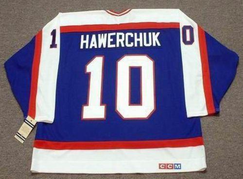 DALE HAWERCHUK Winnipeg Jets 1989 CCM Vintage Old Style Away Hockey Jersey Any Name Any Number Men Women Youth Goalie-cut