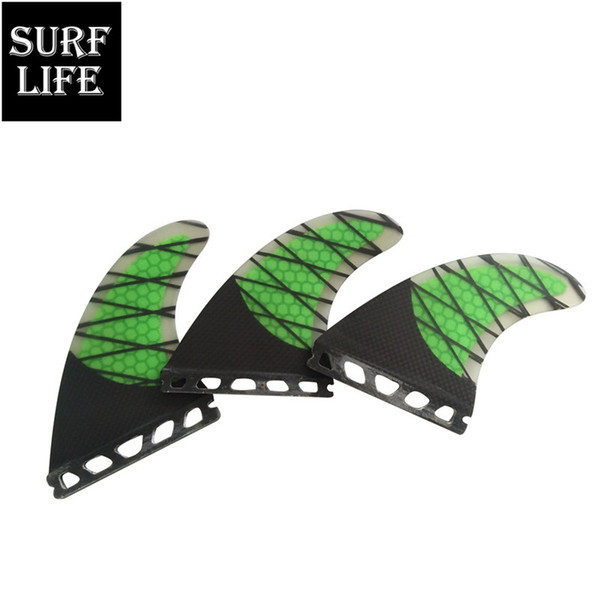 Top selling Future fiberglass with half carbon surfboard fin thruster G5 M size 3 pcs per set Future surfboard keels fins for boards