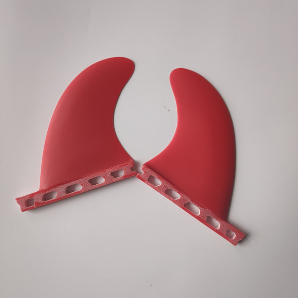 Free delivery 2 pcs FCS GL fins pure red surfboard fin fiberglass surf surboard side fins GL surfing twin fins