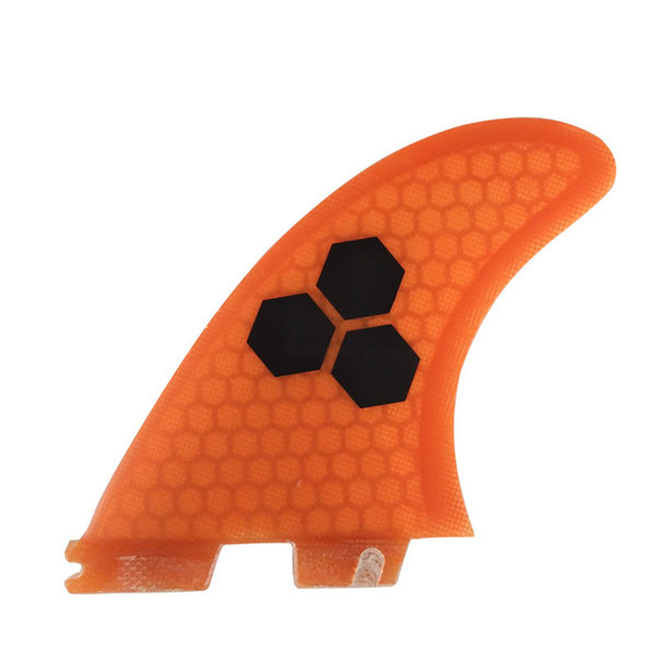 Surfboard FCS2 G5 fins orange color Honeycomb Fibreglass fin Tri fin set