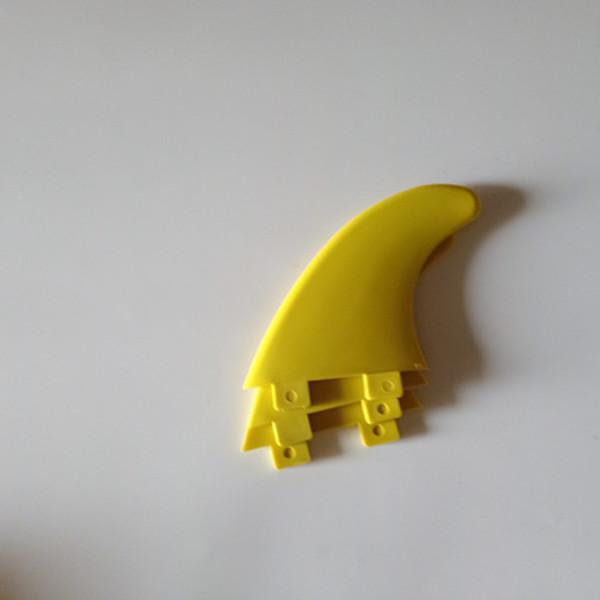 F C S base color (yellow) plastic fin 3 pcs in a set side surf fins