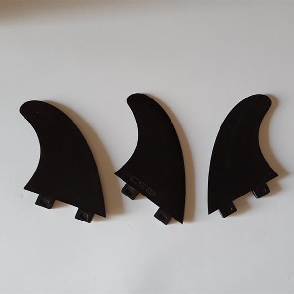 High quality plastic/Nylon and fiberglass black color F C S surf fins G5 size surf board/surfing fins