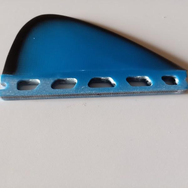 surfboard fiberglass future base fins in two (blue and black) color small size middle surfing fin