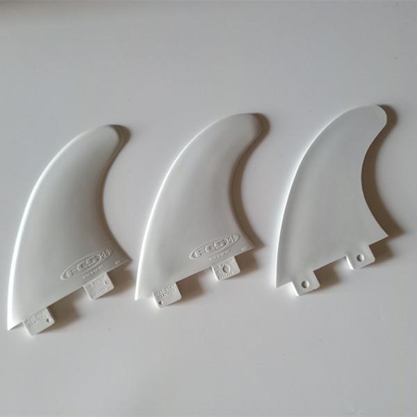 Surf Fins F c s/Fins Keels 3 pcs High Quality FCS-G5 plastic white color surfing fins